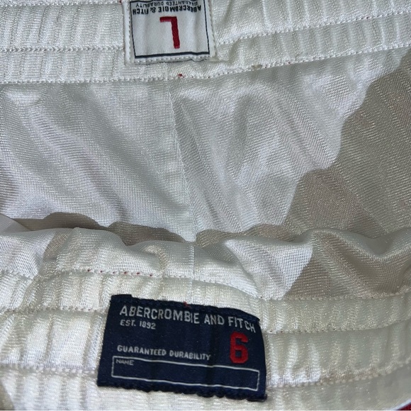 Abercrombie and Fitch Gym Shorts Men’s L Basketball Red Vintage 90s Baggy - Picture 10 of 10